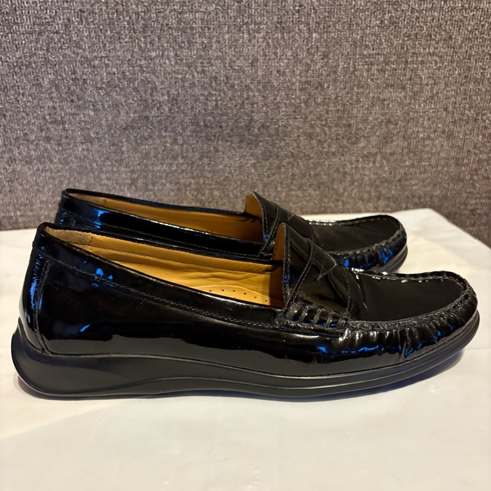 Black Patent Leather Loafers